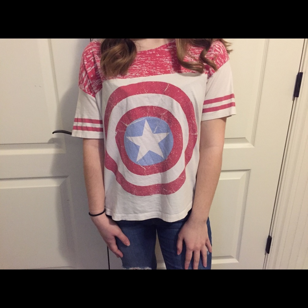 Captain America Crop Top